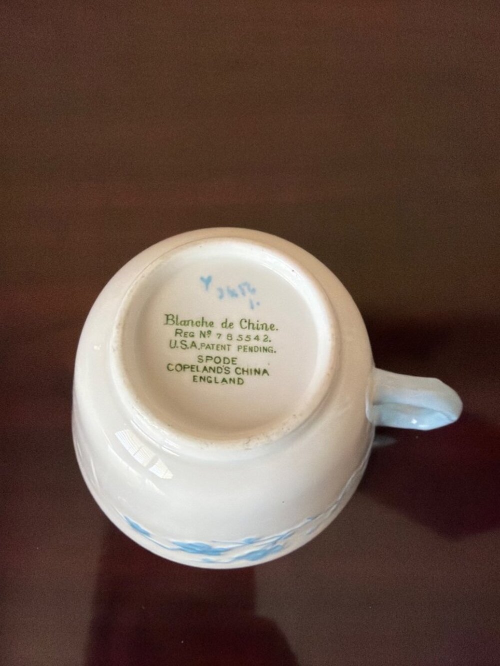 Vintage Spode Copeland's China Blanche de Chine Teacup & Saucer Set England - Picture 9 of 10